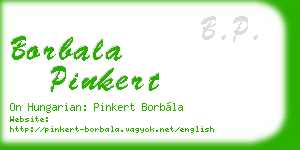 borbala pinkert business card